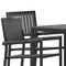 Flash Furniture 5PC Black Table and Chairs with Poly Resin Finish SB-A268C4-T-BK-GG - alternate 3